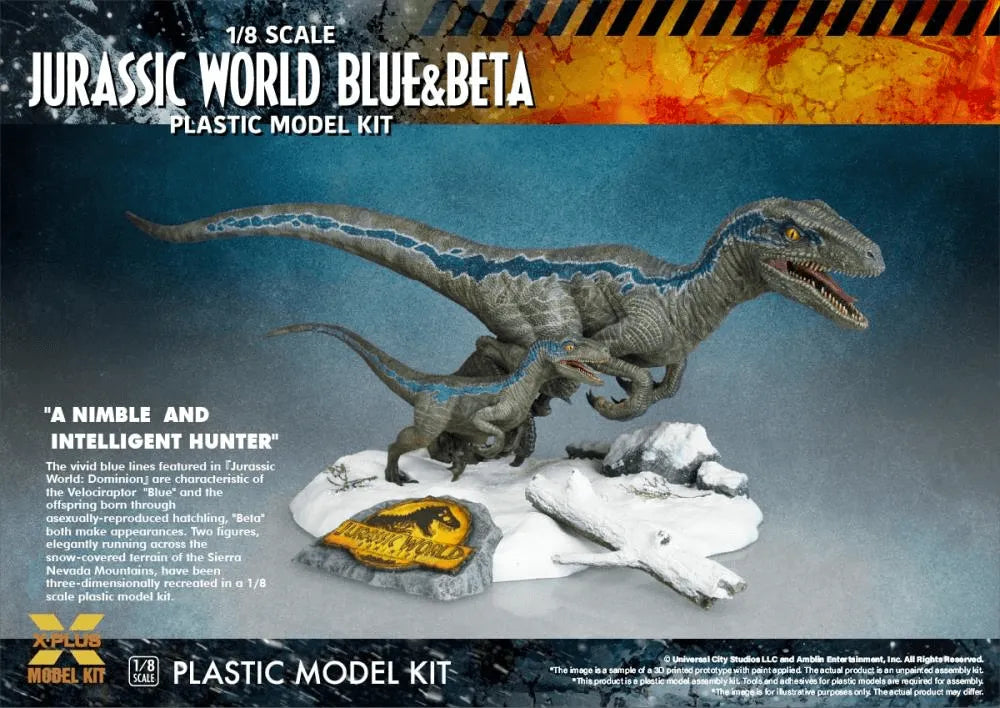 SAT411-200143TP Jurassic World 3 - Velociraptor Blue & Beta Model Kit - Star Ace Toys - Titan Pop Culture