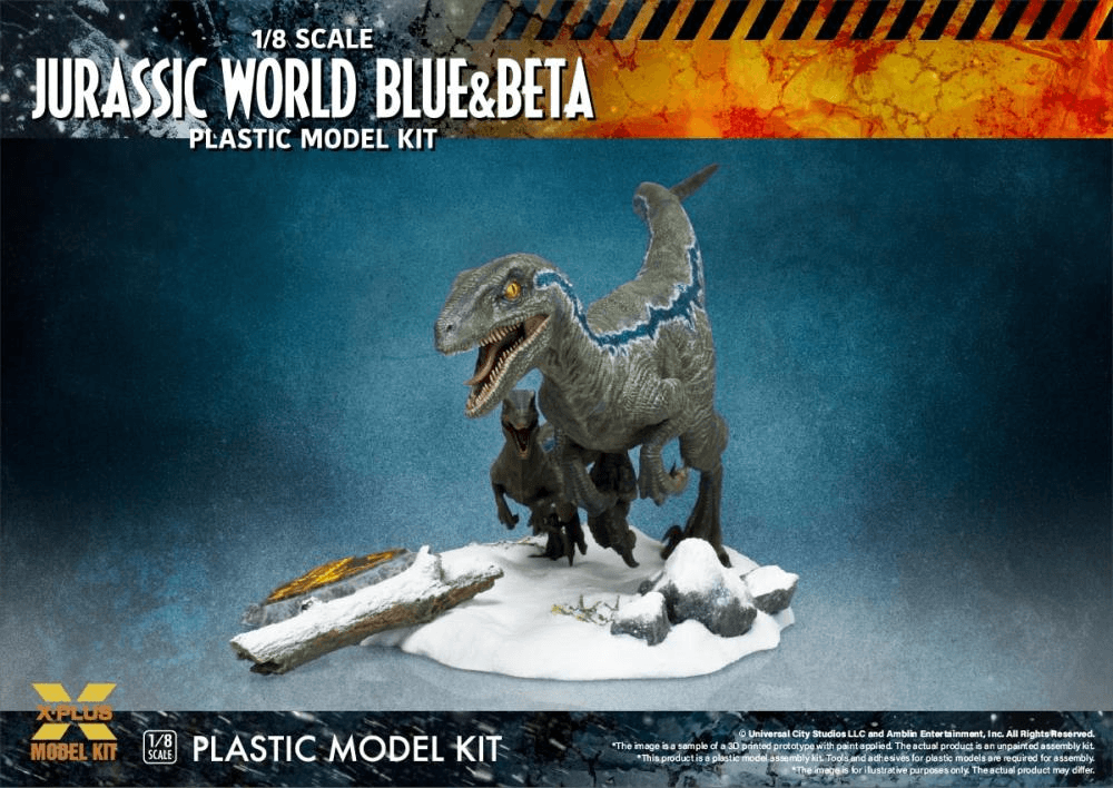 SAT411-200143TP Jurassic World 3 - Velociraptor Blue & Beta Model Kit - Star Ace Toys - Titan Pop Culture