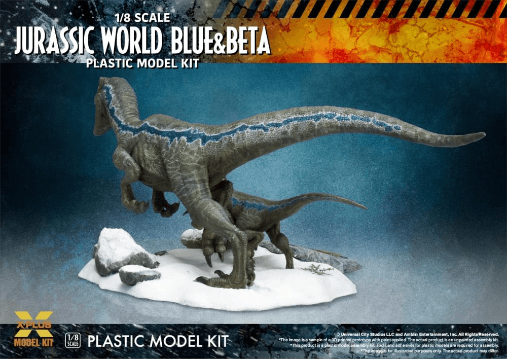 SAT411-200143TP Jurassic World 3 - Velociraptor Blue & Beta Model Kit - Star Ace Toys - Titan Pop Culture