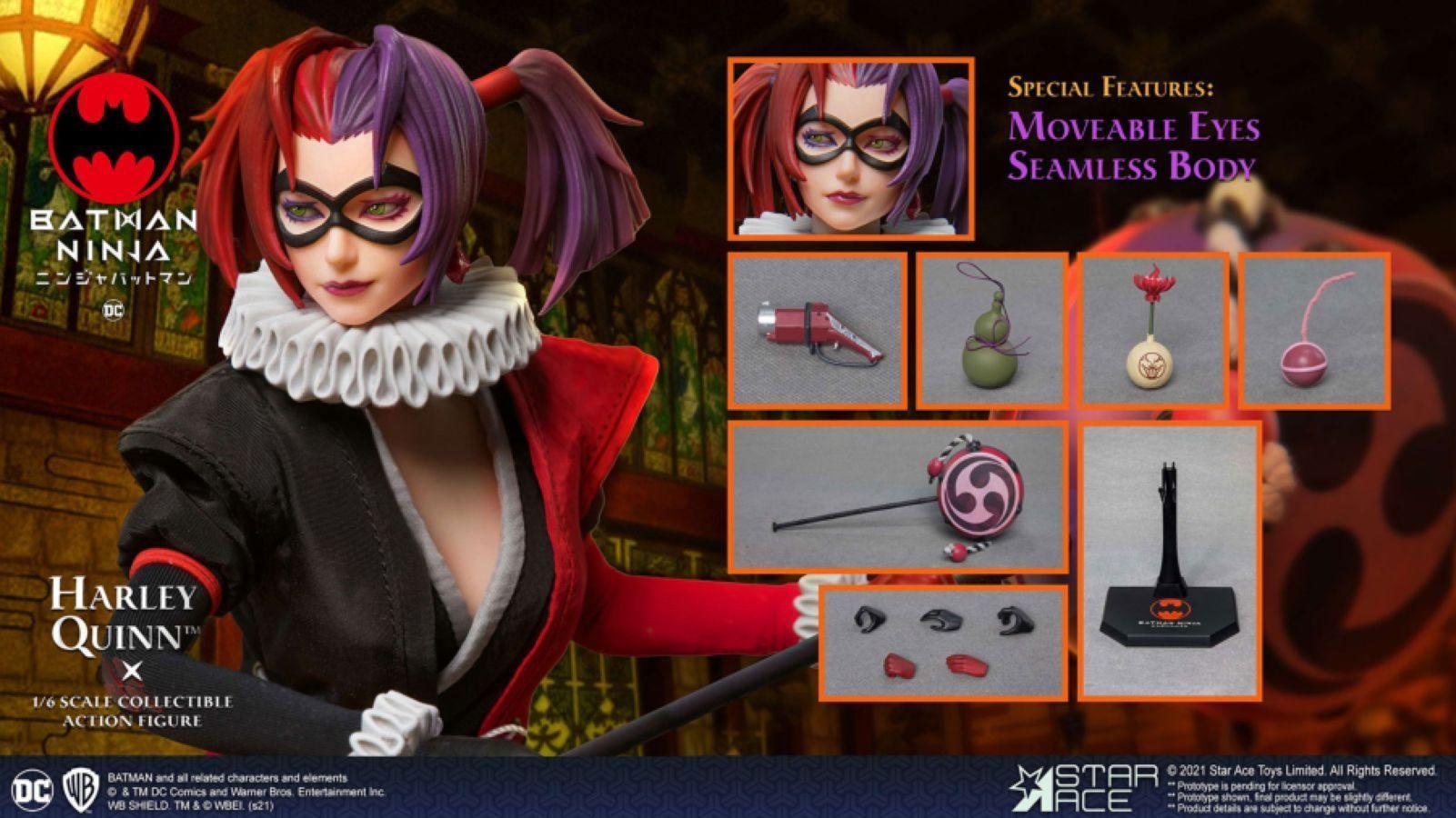 SATSA0101 Batman - Harley Quinn Ninja Deluxe 1:6 Scale 12" Action Figure - Star Ace Toys - Titan Pop Culture