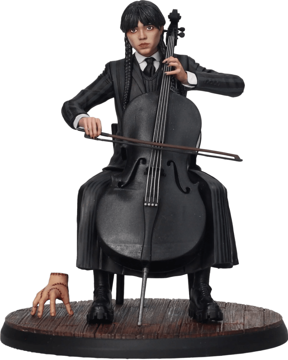 SDTMGM25971 Wednesday (TV) - Wednesday Addams with Cello Figure - SD Toys - Titan Pop Culture