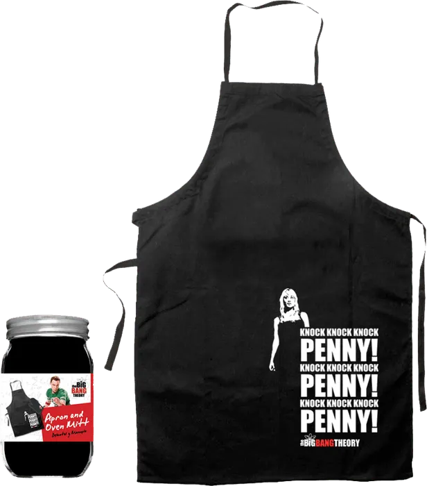 SDTWRN02234 Big Bang Theory - Knock Penny Apron & Oven Mit Set - SD Toys - Titan Pop Culture