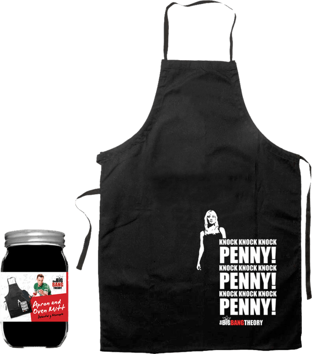 SDTWRN02234 Big Bang Theory - Knock Penny Apron & Oven Mit Set - SD Toys - Titan Pop Culture