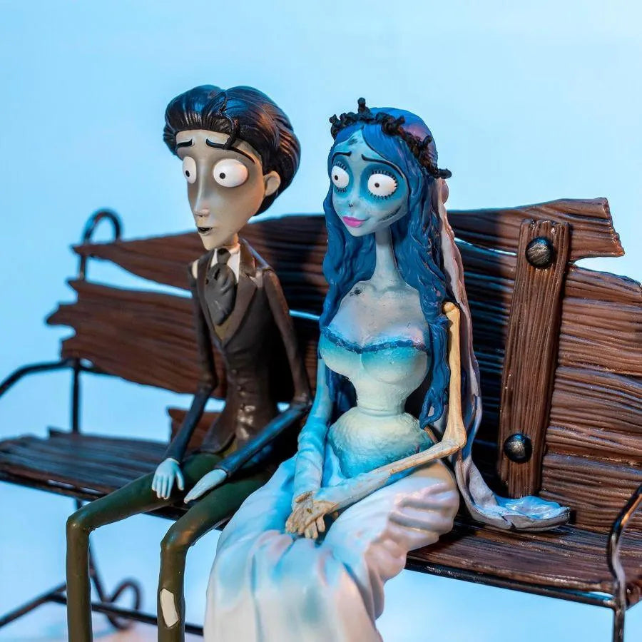 SDTWRN89688 Corpse Bride - Victor and Emily on Bench 1:10 Scale Figure Set - SD Toys - Titan Pop Culture