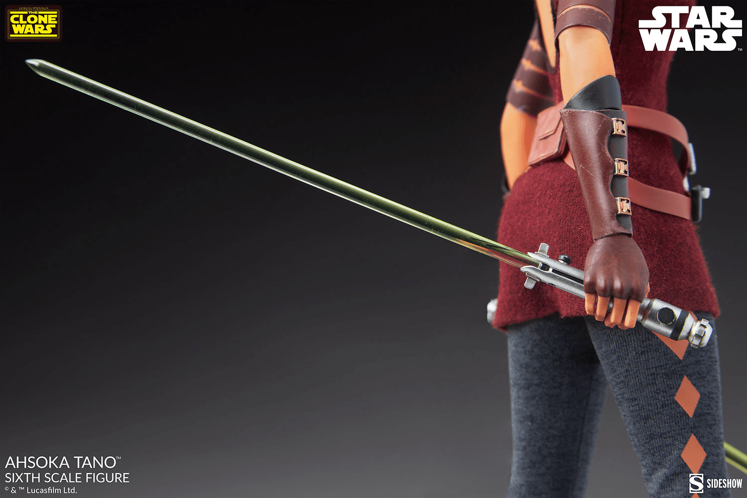 SID100444 Star Wars: The Clone Wars - Ahsoka Tano 1:4 Scale Action Figure - Sideshow Collectibles - Titan Pop Culture