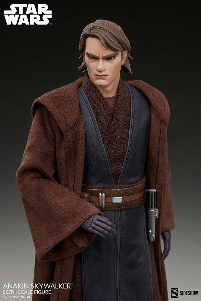 SID100462 Star Wars: Clone Wars - Anakin Skywalker 1:6 Scale 12" Action Figure - Sideshow Collectibles - Titan Pop Culture
