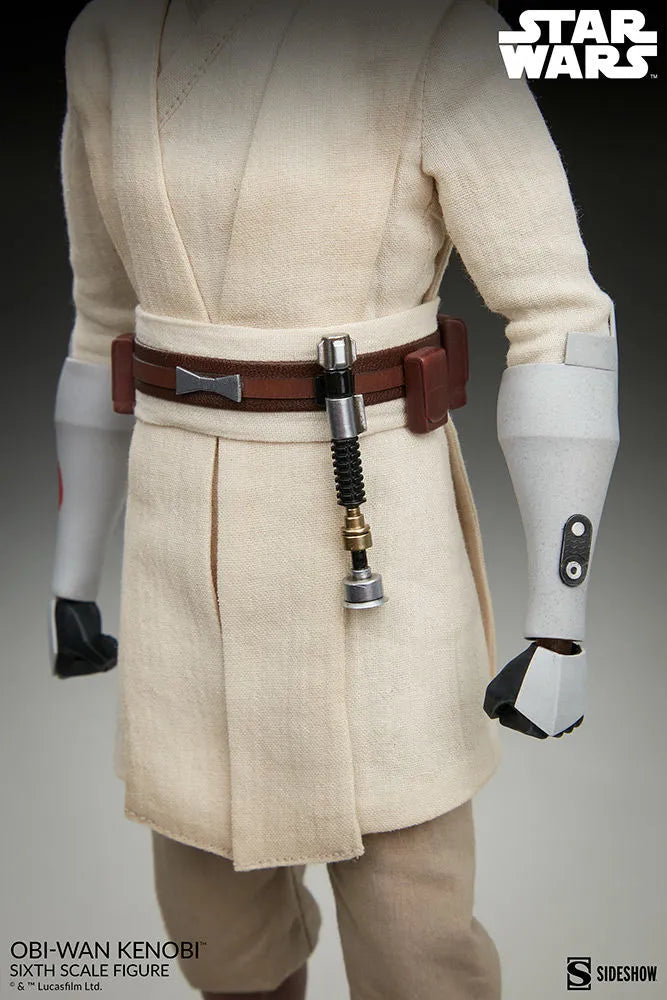 SID100463 Star Wars: Clone Wars - Obi-Wan Kenobi 1:6 Scale 12" Action Figure - Sideshow Collectibles - Titan Pop Culture