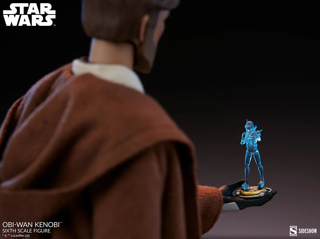 SID100463 Star Wars: Clone Wars - Obi-Wan Kenobi 1:6 Scale 12" Action Figure - Sideshow Collectibles - Titan Pop Culture