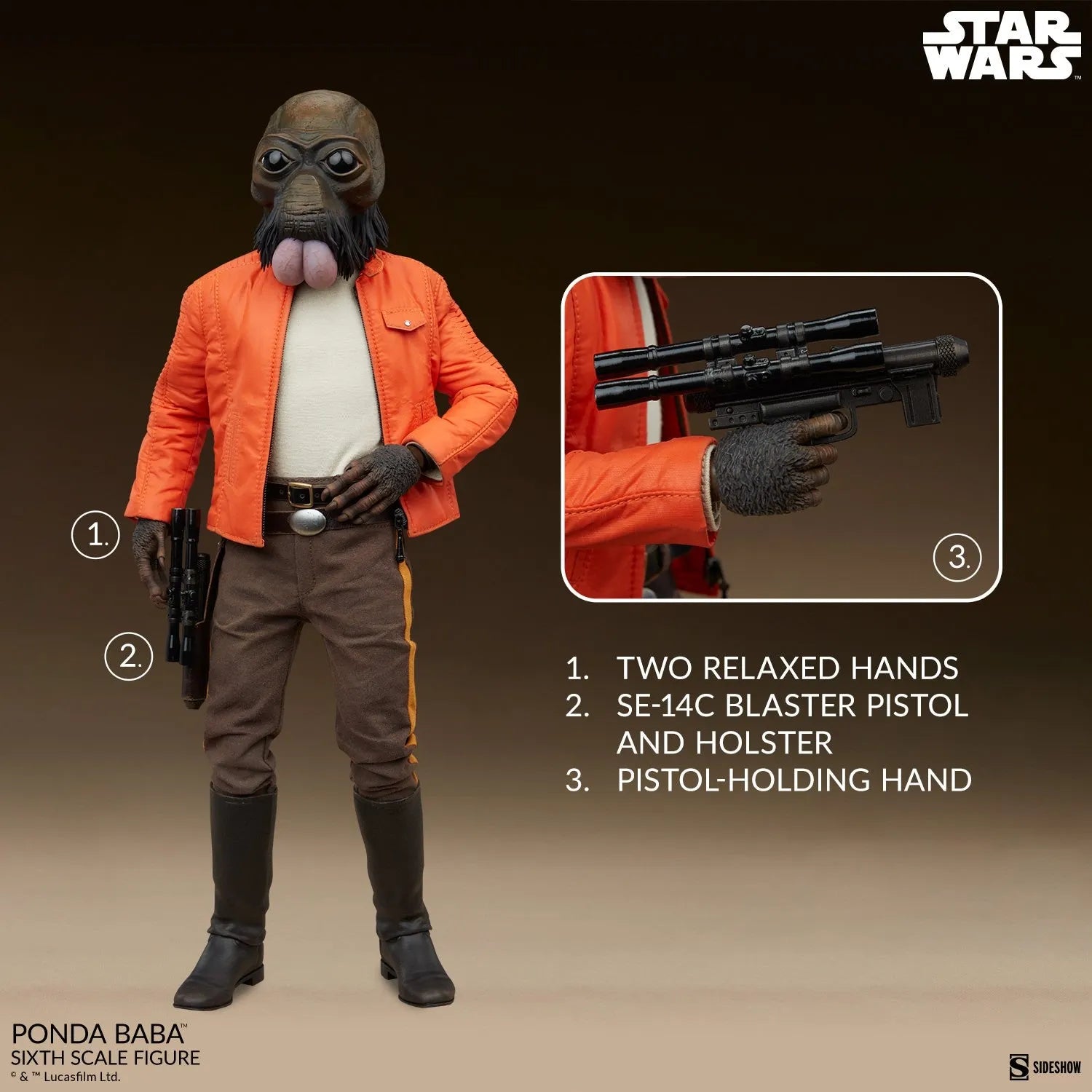 SID100488 Star Wars - Ponda Baba 1:6 Scale Figure - Sideshow Collectibles - Titan Pop Culture