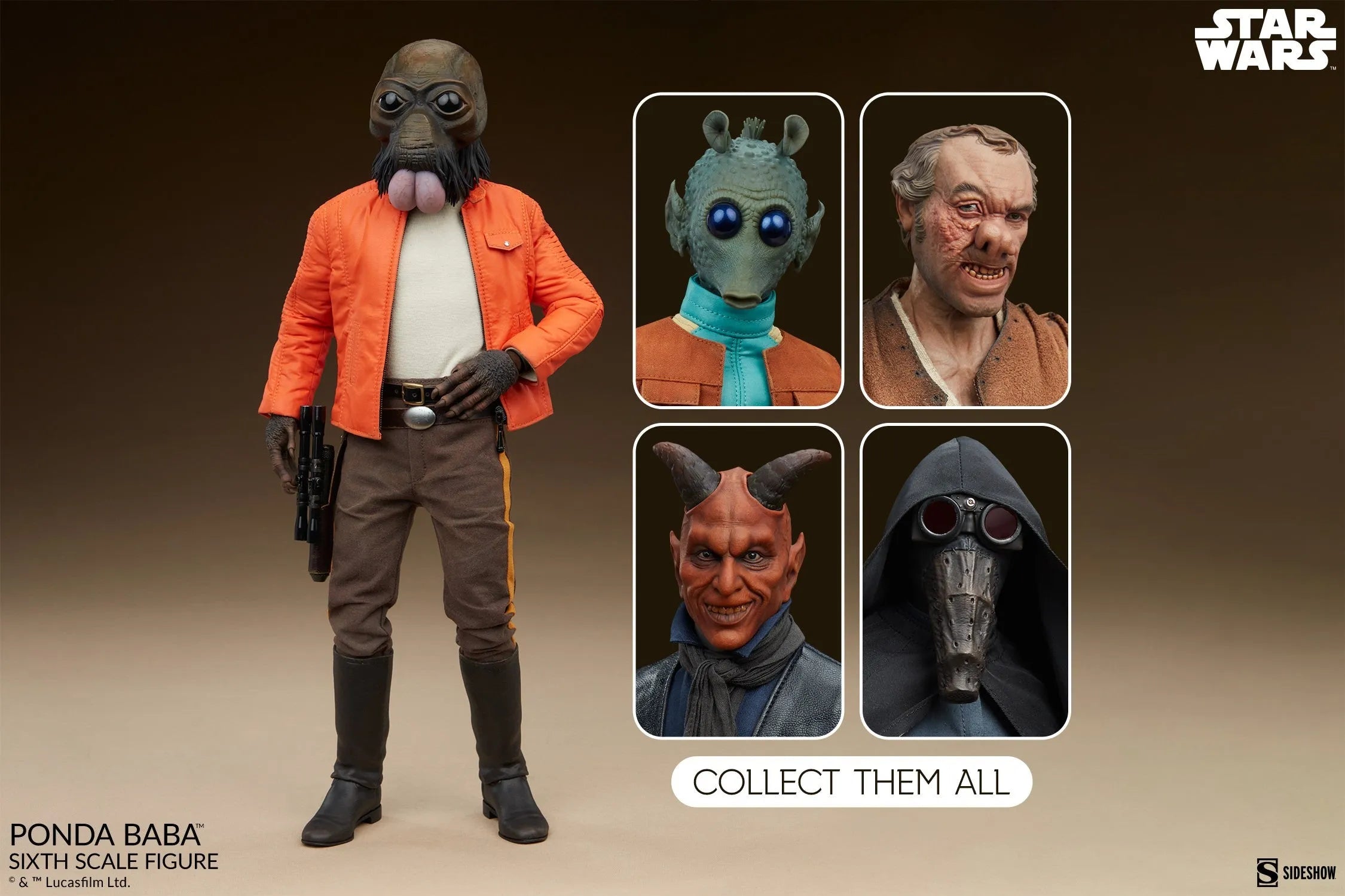 SID100488 Star Wars - Ponda Baba 1:6 Scale Figure - Sideshow Collectibles - Titan Pop Culture