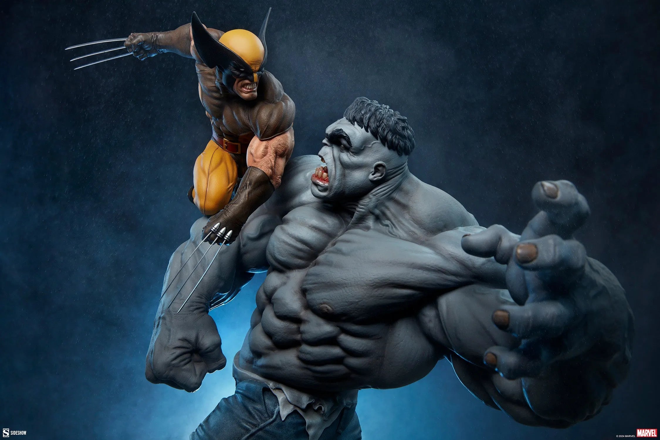 SID2002162 Marvel Comics - Grey Hulk vs Wolverine Maquette - Sideshow Collectibles - Titan Pop Culture