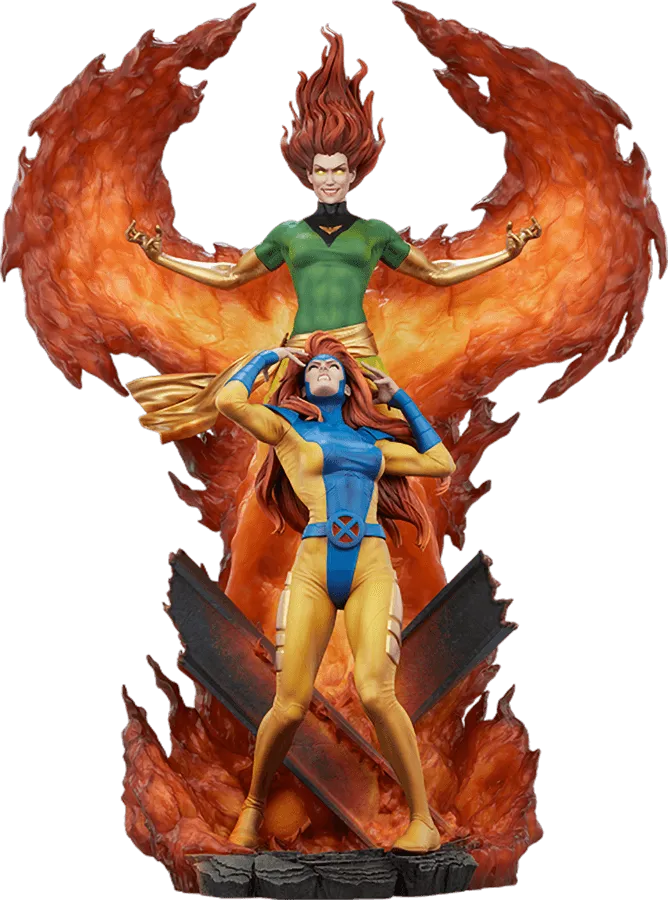 SID200572 Marvel Comics - Phoenix & Jean Grey Maquette - Sideshow Collectibles - Titan Pop Culture