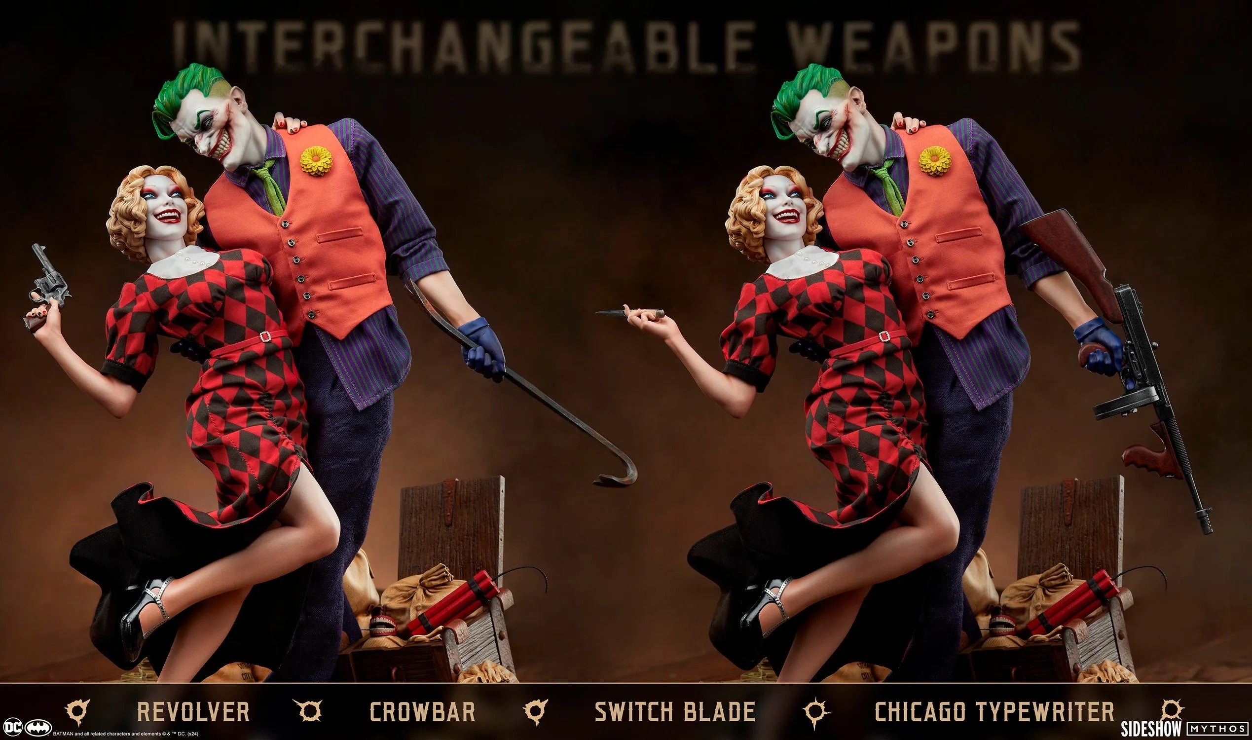 SID200654 DC Comics - The Joker & Harley Quinn (Lawless Love) Diorama - Sideshow Collectibles - Titan Pop Culture