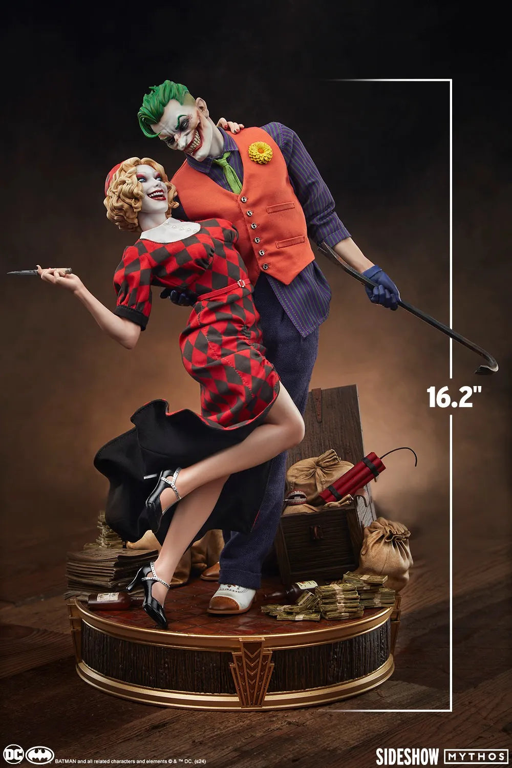 SID200654 DC Comics - The Joker & Harley Quinn (Lawless Love) Diorama - Sideshow Collectibles - Titan Pop Culture