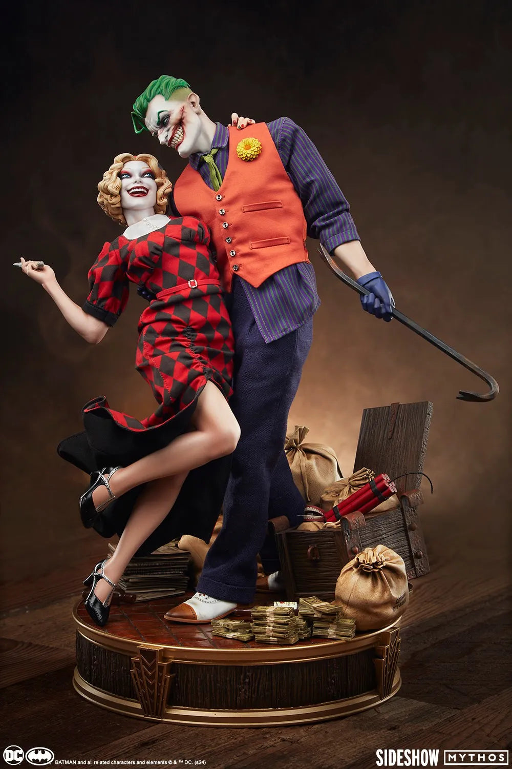 SID200654 DC Comics - The Joker & Harley Quinn (Lawless Love) Diorama - Sideshow Collectibles - Titan Pop Culture