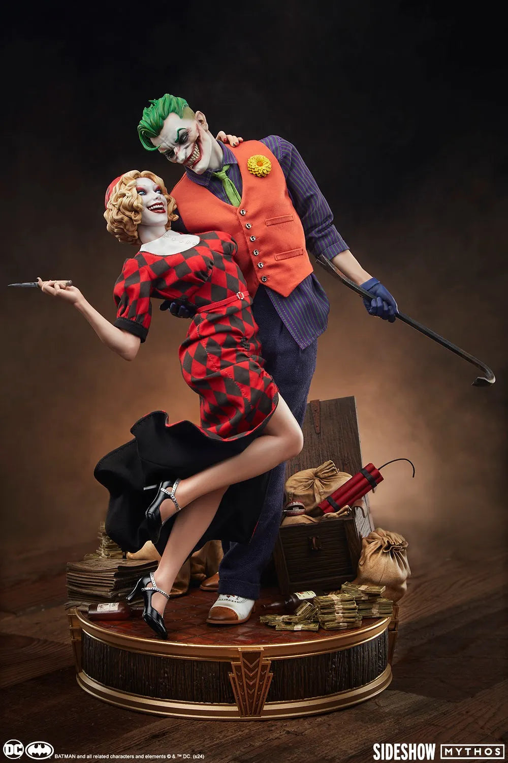 SID200654 DC Comics - The Joker & Harley Quinn (Lawless Love) Diorama - Sideshow Collectibles - Titan Pop Culture