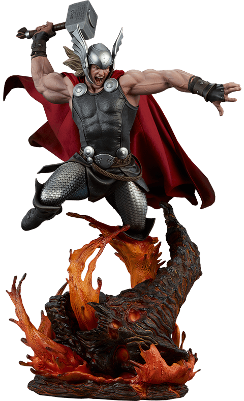 SID300673 Marvel Comics - Thor Breaker of Brimstone Premium Format 1:4 Scale Statue - Sideshow Collectibles - Titan Pop Culture