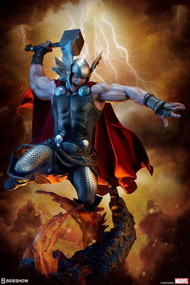 SID300673 Marvel Comics - Thor Breaker of Brimstone Premium Format 1:4 Scale Statue - Sideshow Collectibles - Titan Pop Culture