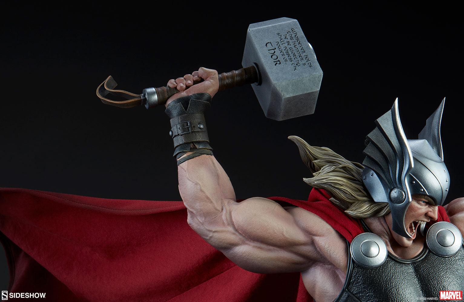 SID300673 Marvel Comics - Thor Breaker of Brimstone Premium Format 1:4 Scale Statue - Sideshow Collectibles - Titan Pop Culture