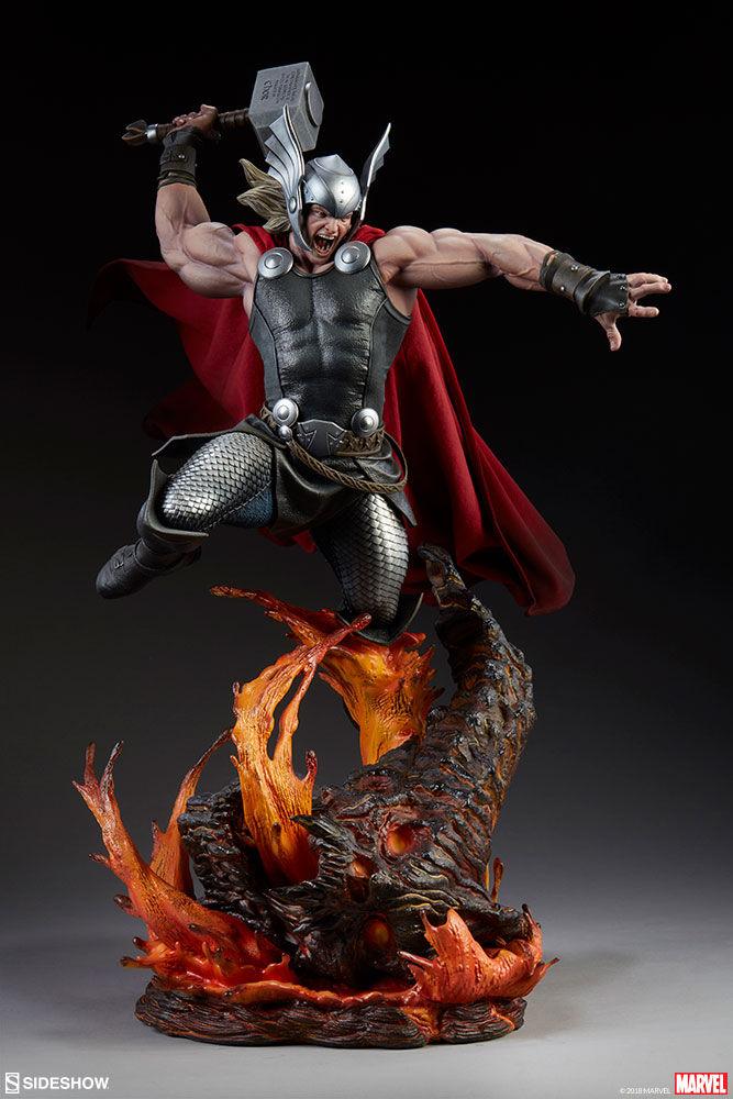 SID300673 Marvel Comics - Thor Breaker of Brimstone Premium Format 1:4 Scale Statue - Sideshow Collectibles - Titan Pop Culture