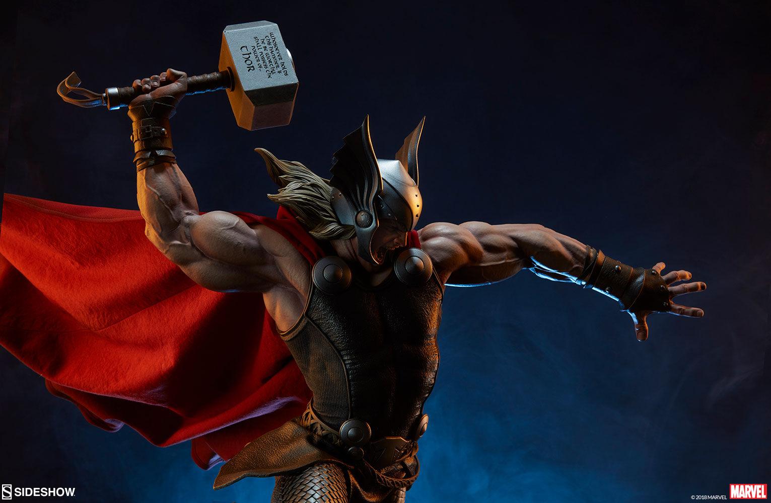 SID300673 Marvel Comics - Thor Breaker of Brimstone Premium Format 1:4 Scale Statue - Sideshow Collectibles - Titan Pop Culture