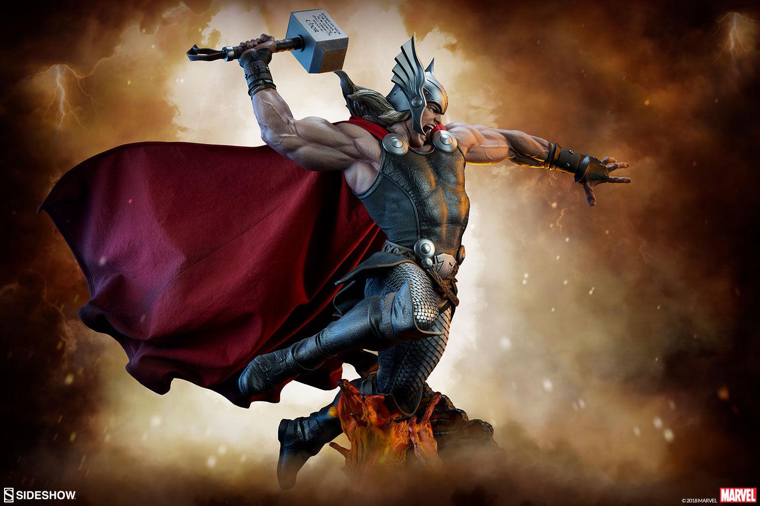 SID300673 Marvel Comics - Thor Breaker of Brimstone Premium Format 1:4 Scale Statue - Sideshow Collectibles - Titan Pop Culture