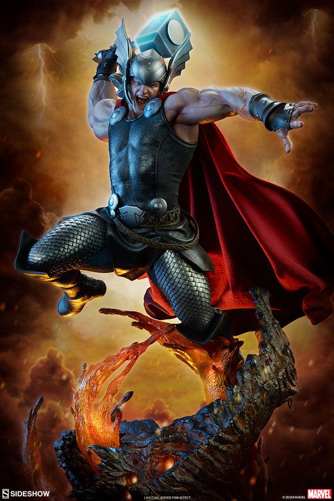 SID300673 Marvel Comics - Thor Breaker of Brimstone Premium Format 1:4 Scale Statue - Sideshow Collectibles - Titan Pop Culture