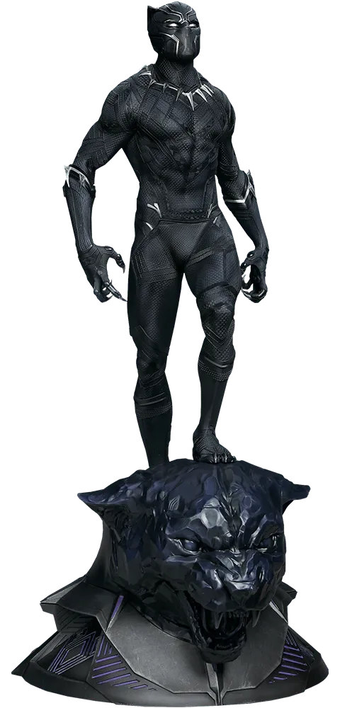 SID300764 Black Panther (2018) - Black Panther Premium Format Statue - Sideshow Collectibles - Titan Pop Culture