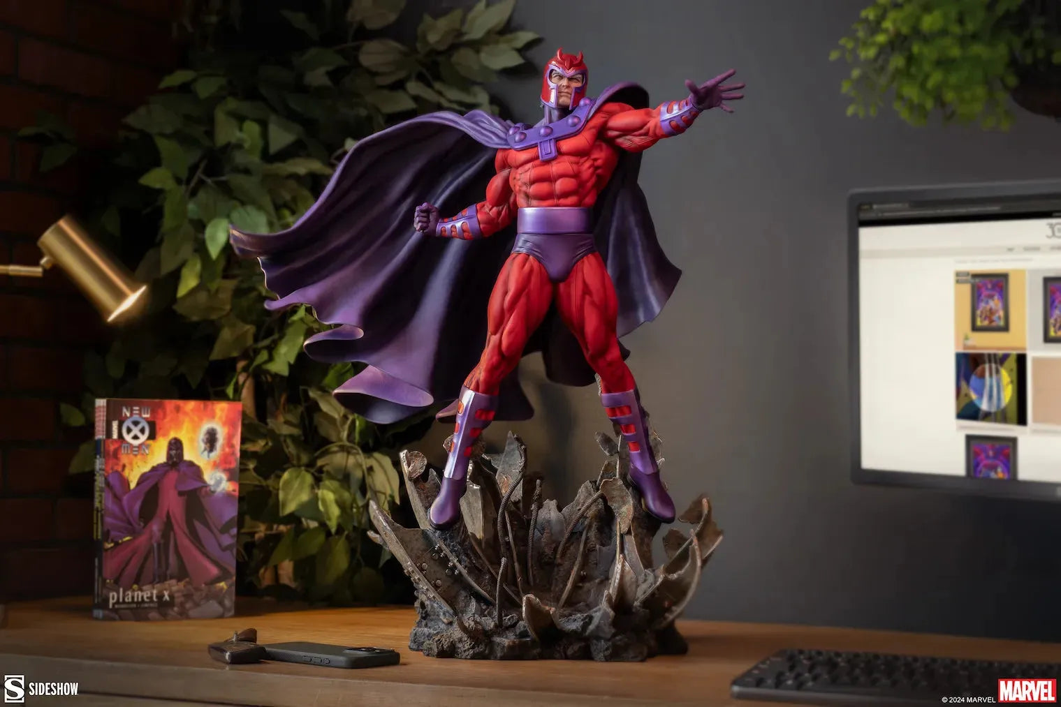 SID300791 X-Men - Magneto: Master of Magnetism Premium Format Statue - Sideshow Collectibles - Titan Pop Culture