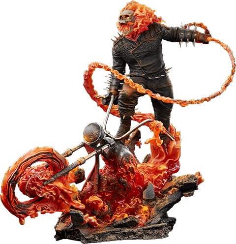SID300800 Ghost Rider - Ghost Rider Premium Format Statue - Sideshow Collectibles - Titan Pop Culture