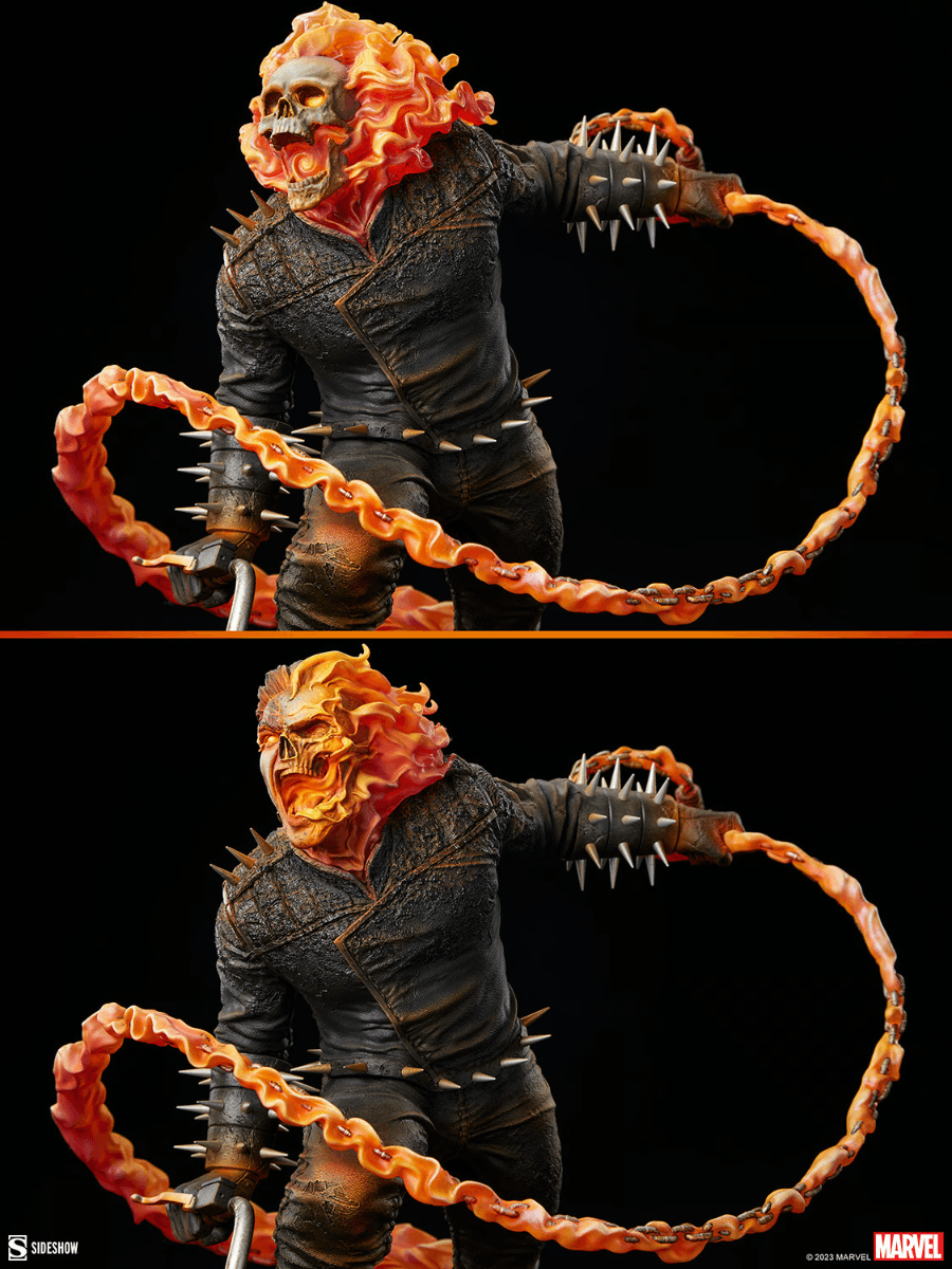 SID300800 Ghost Rider - Ghost Rider Premium Format Statue - Sideshow Collectibles - Titan Pop Culture