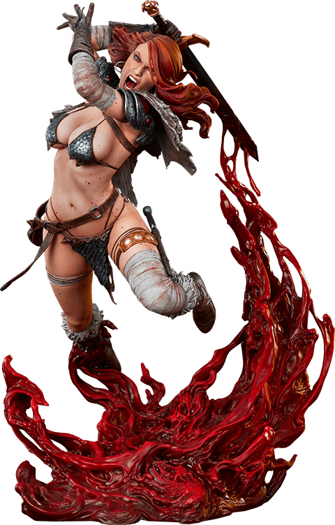 SID300813 Red Sonja - A Savage Sword Premium Format Statue - Sideshow Collectibles - Titan Pop Culture