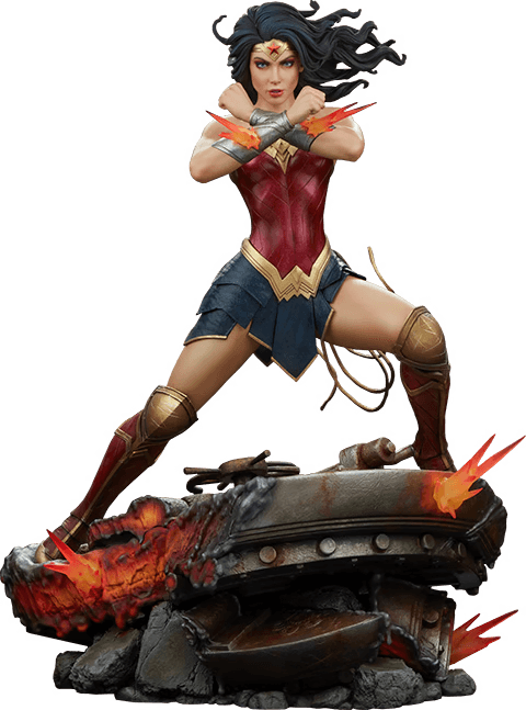 SID300817 Wonder Woman - Saving The Day Premium Format Statue - Sideshow Collectibles - Titan Pop Culture