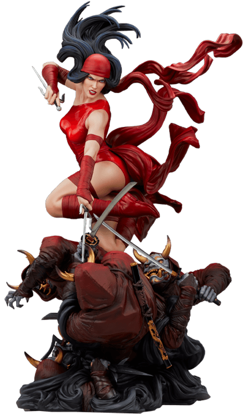 SID300838 Marvel Comics - Elektra Premium Format Statue - Sideshow Collectibles - Titan Pop Culture