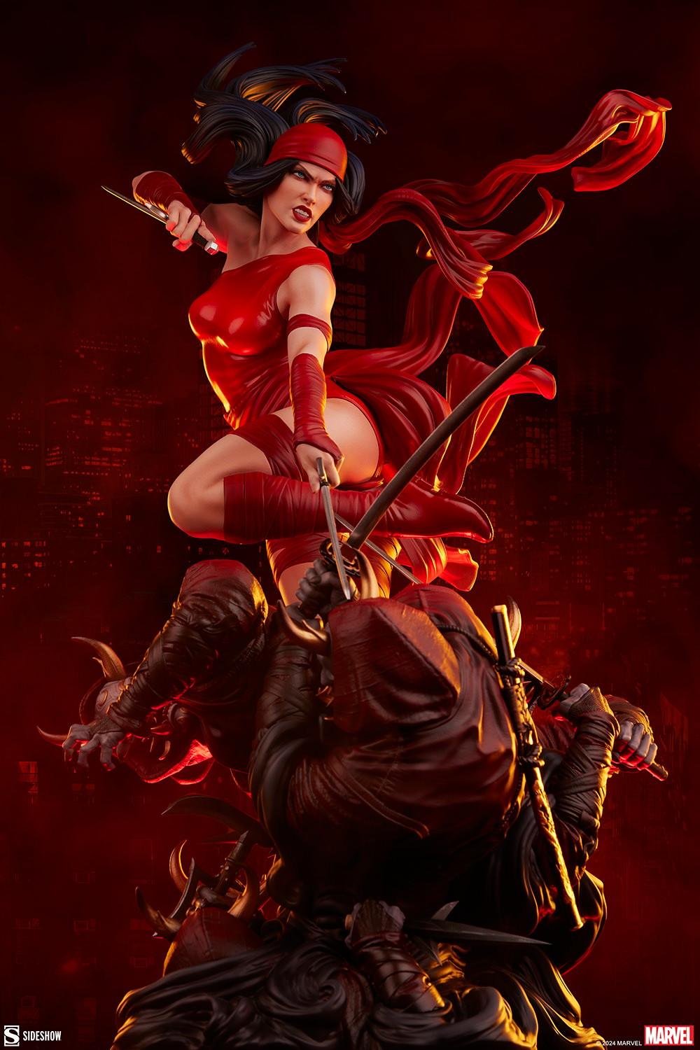 SID300838 Marvel Comics - Elektra Premium Format Statue - Sideshow Collectibles - Titan Pop Culture