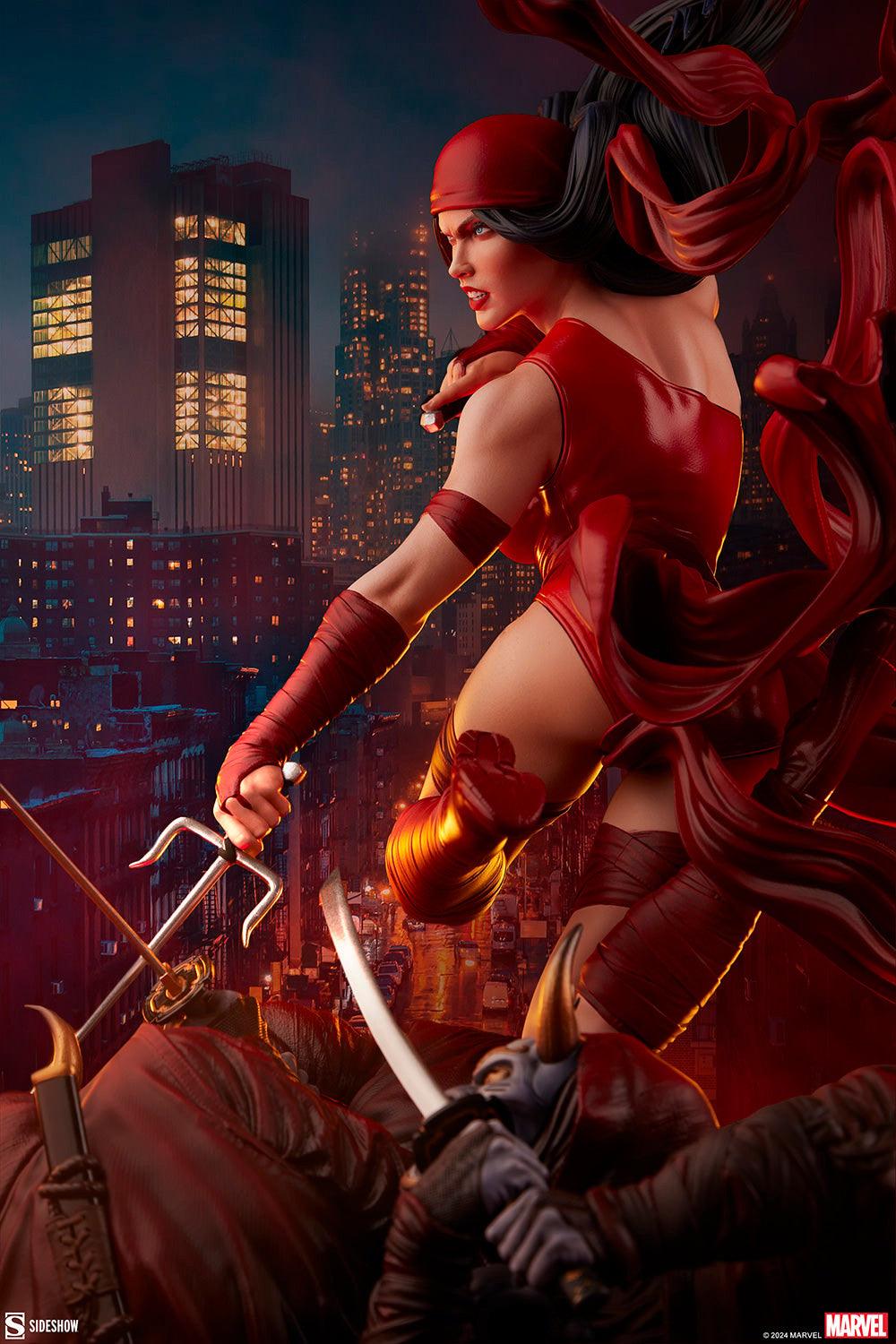 SID300838 Marvel Comics - Elektra Premium Format Statue - Sideshow Collectibles - Titan Pop Culture