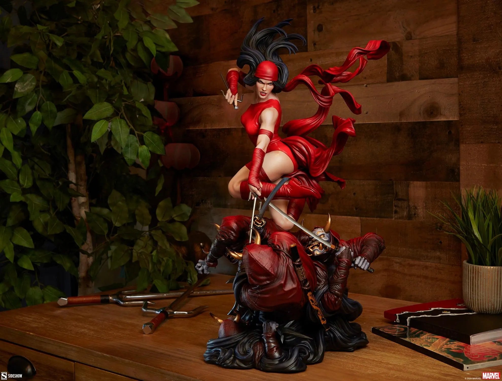 SID300838 Marvel Comics - Elektra Premium Format Statue - Sideshow Collectibles - Titan Pop Culture