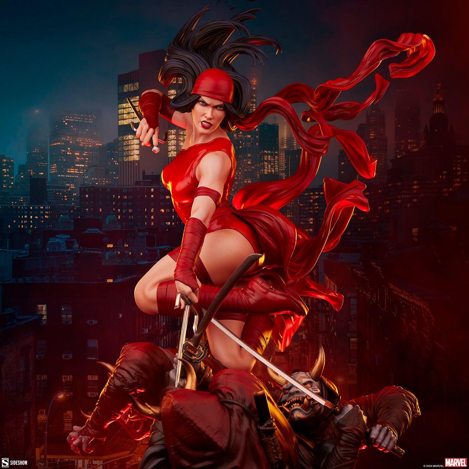 SID300838 Marvel Comics - Elektra Premium Format Statue - Sideshow Collectibles - Titan Pop Culture