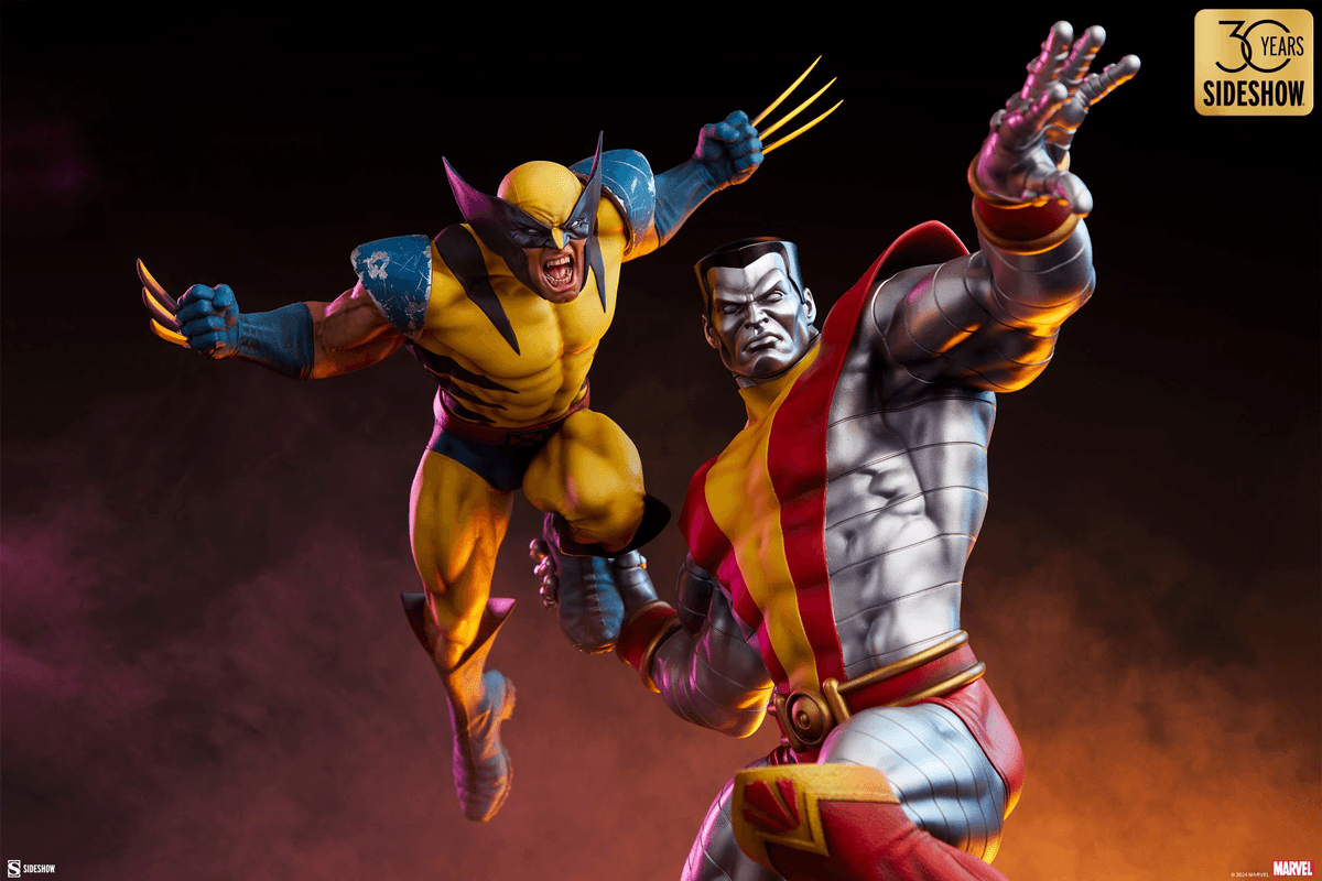 SID3008491 X-Men - Colossus & Wolverine Premium Format Statue - Sideshow Collectibles - Titan Pop Culture