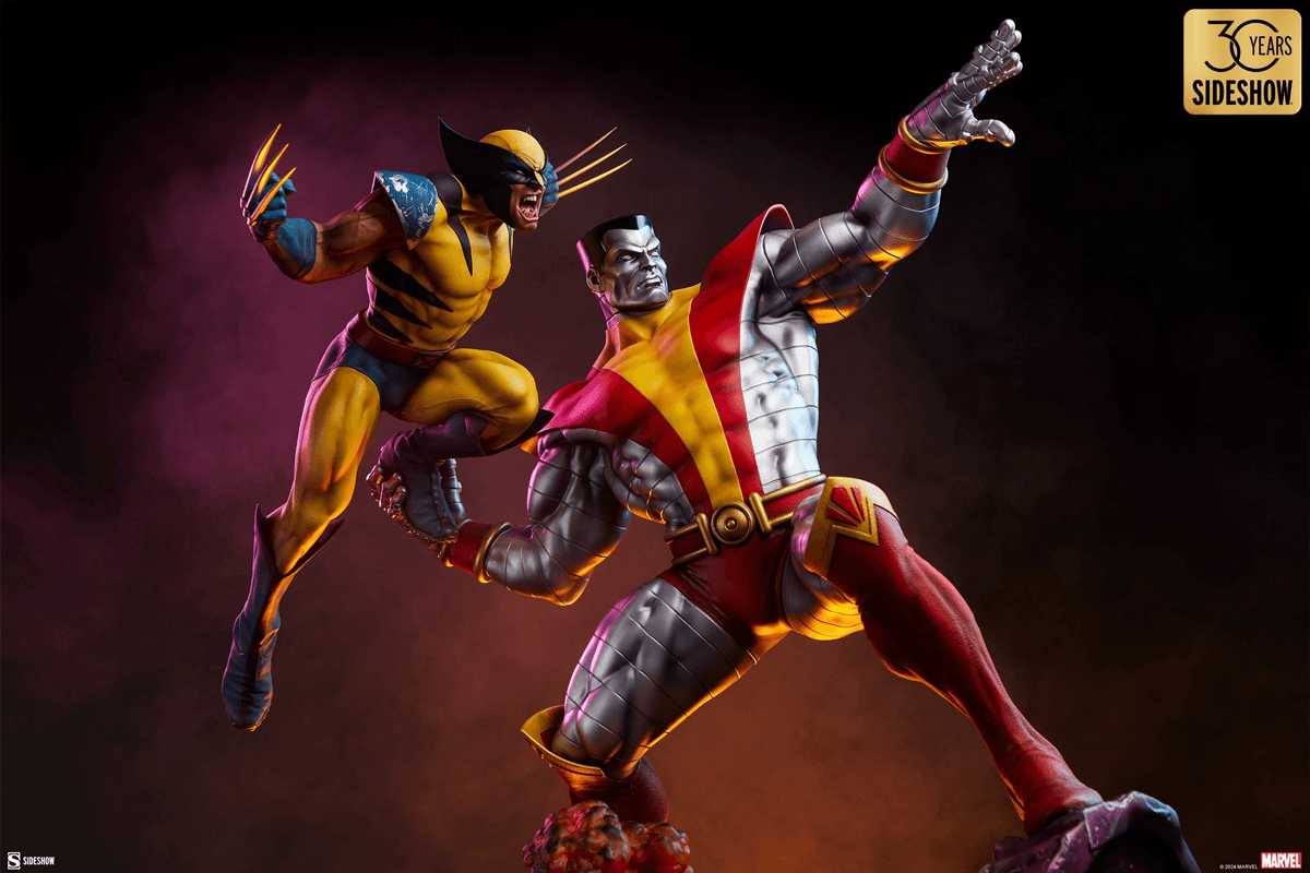 SID3008491 X-Men - Colossus & Wolverine Premium Format Statue - Sideshow Collectibles - Titan Pop Culture