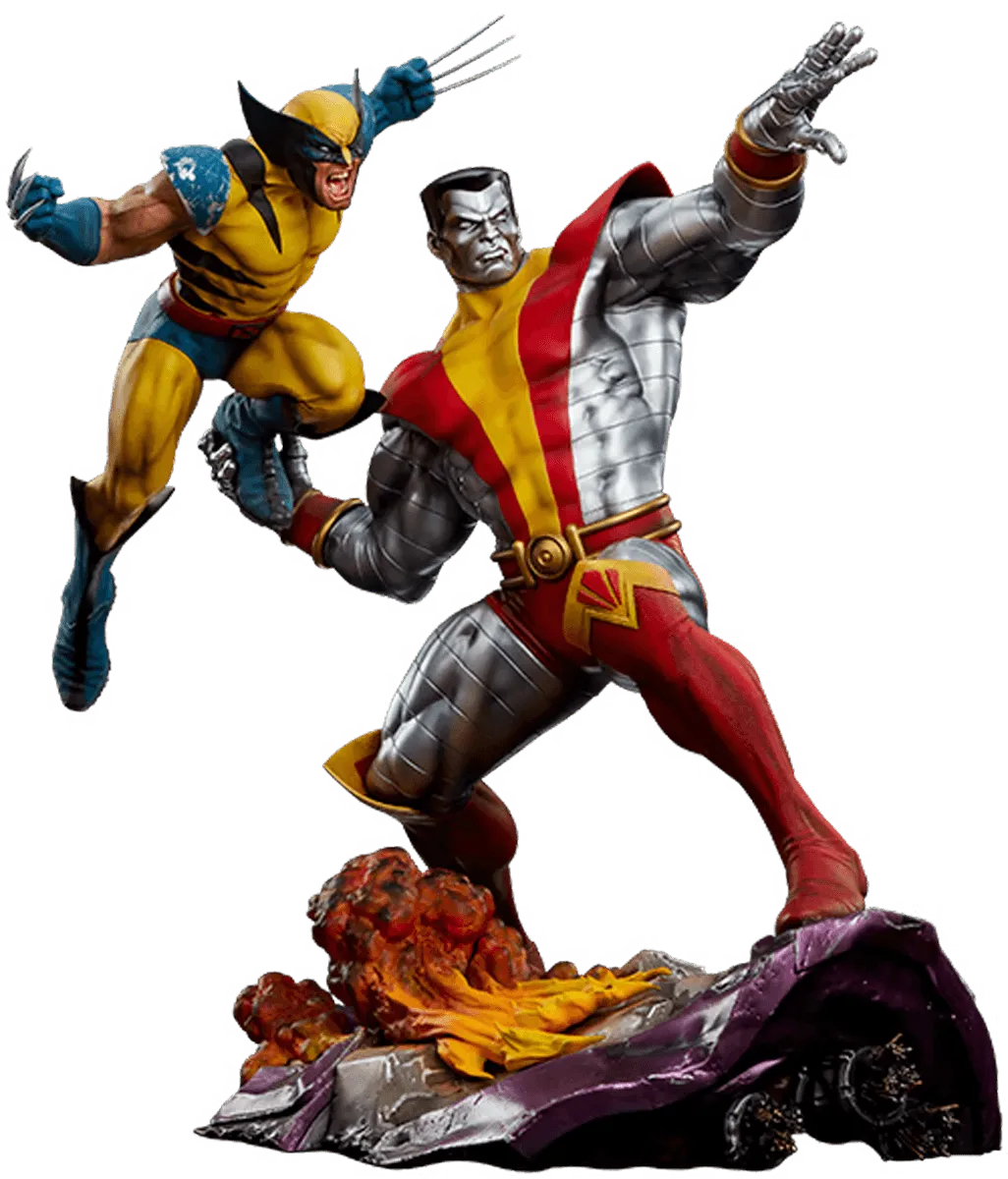 SID3008491 X-Men - Colossus & Wolverine Premium Format Statue - Sideshow Collectibles - Titan Pop Culture