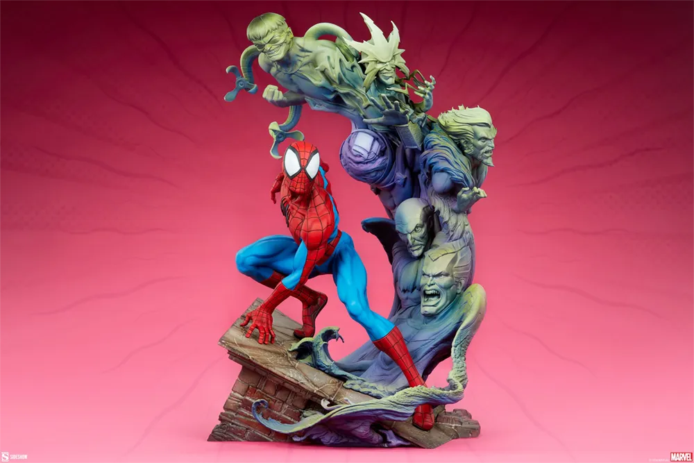 SID300850 Spider-Man - Spider-Man & Foes Premium Format Statue - Sideshow Collectibles - Titan Pop Culture