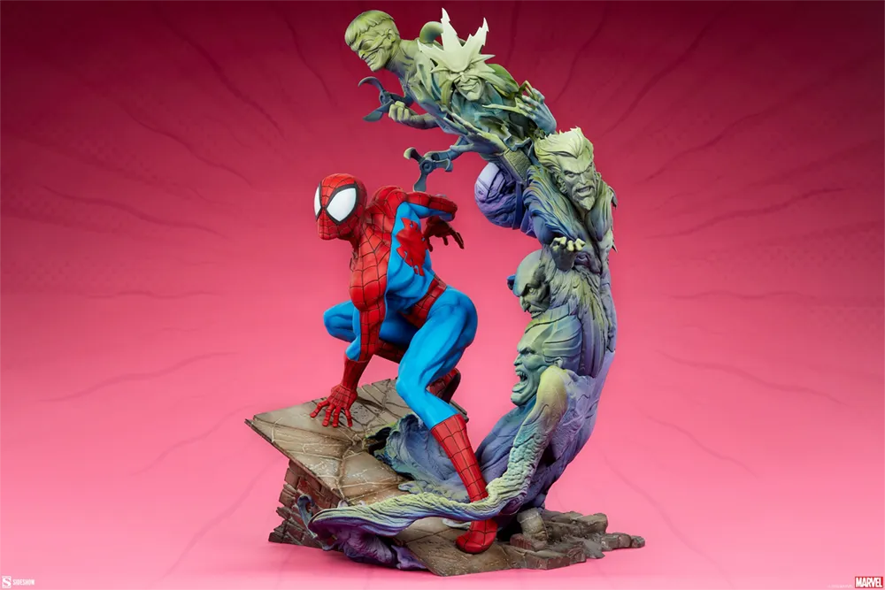 SID300850 Spider-Man - Spider-Man & Foes Premium Format Statue - Sideshow Collectibles - Titan Pop Culture