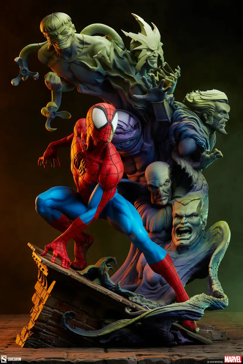 SID300850 Spider-Man - Spider-Man & Foes Premium Format Statue - Sideshow Collectibles - Titan Pop Culture