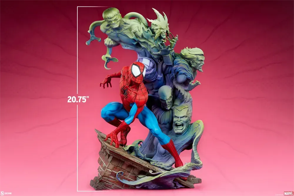 SID300850 Spider-Man - Spider-Man & Foes Premium Format Statue - Sideshow Collectibles - Titan Pop Culture