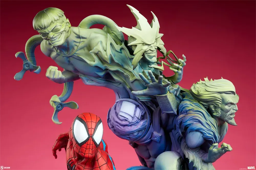 SID300850 Spider-Man - Spider-Man & Foes Premium Format Statue - Sideshow Collectibles - Titan Pop Culture