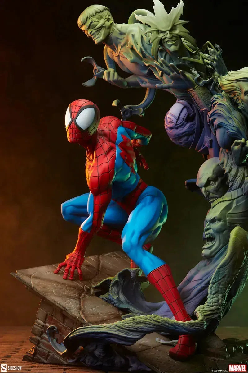 SID300850 Spider-Man - Spider-Man & Foes Premium Format Statue - Sideshow Collectibles - Titan Pop Culture