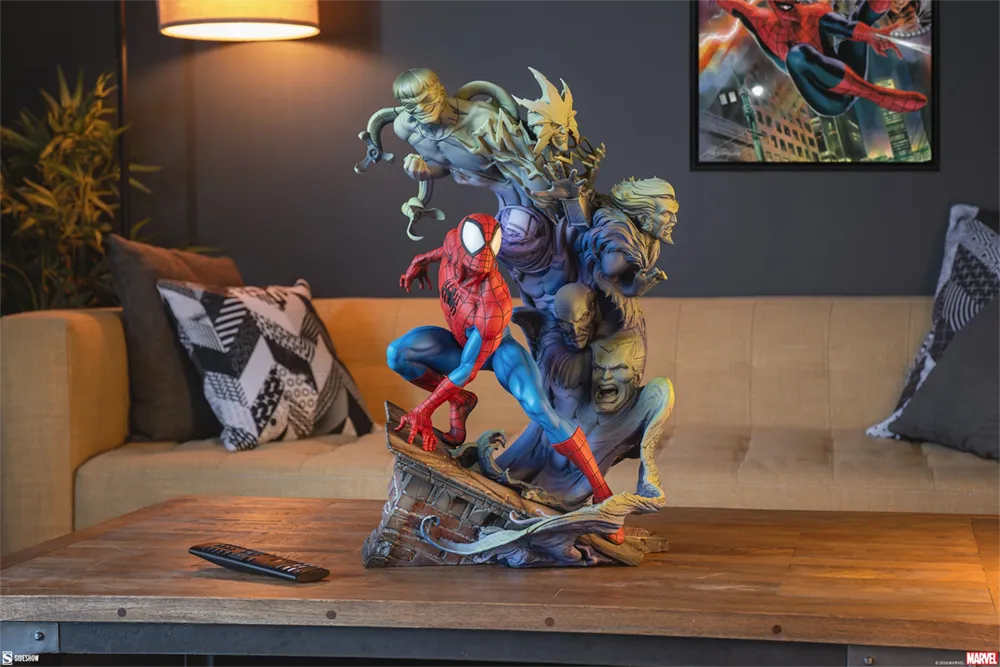 SID300850 Spider-Man - Spider-Man & Foes Premium Format Statue - Sideshow Collectibles - Titan Pop Culture