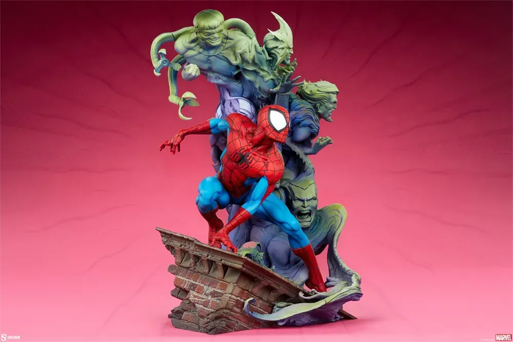 SID300850 Spider-Man - Spider-Man & Foes Premium Format Statue - Sideshow Collectibles - Titan Pop Culture