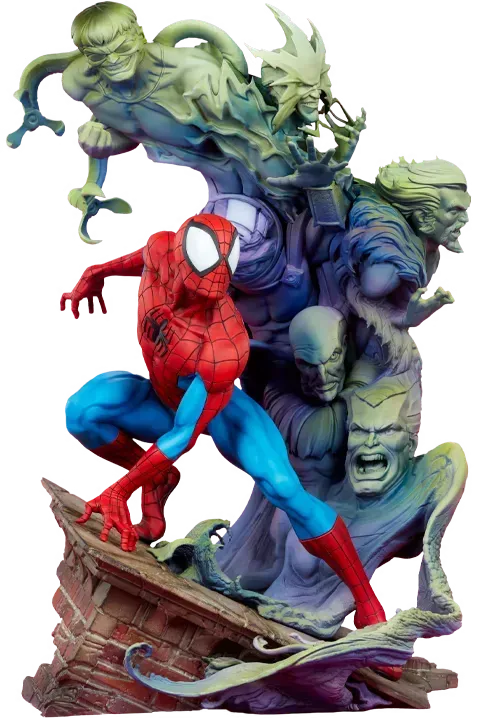 SID300850 Spider-Man - Spider-Man & Foes Premium Format Statue - Sideshow Collectibles - Titan Pop Culture